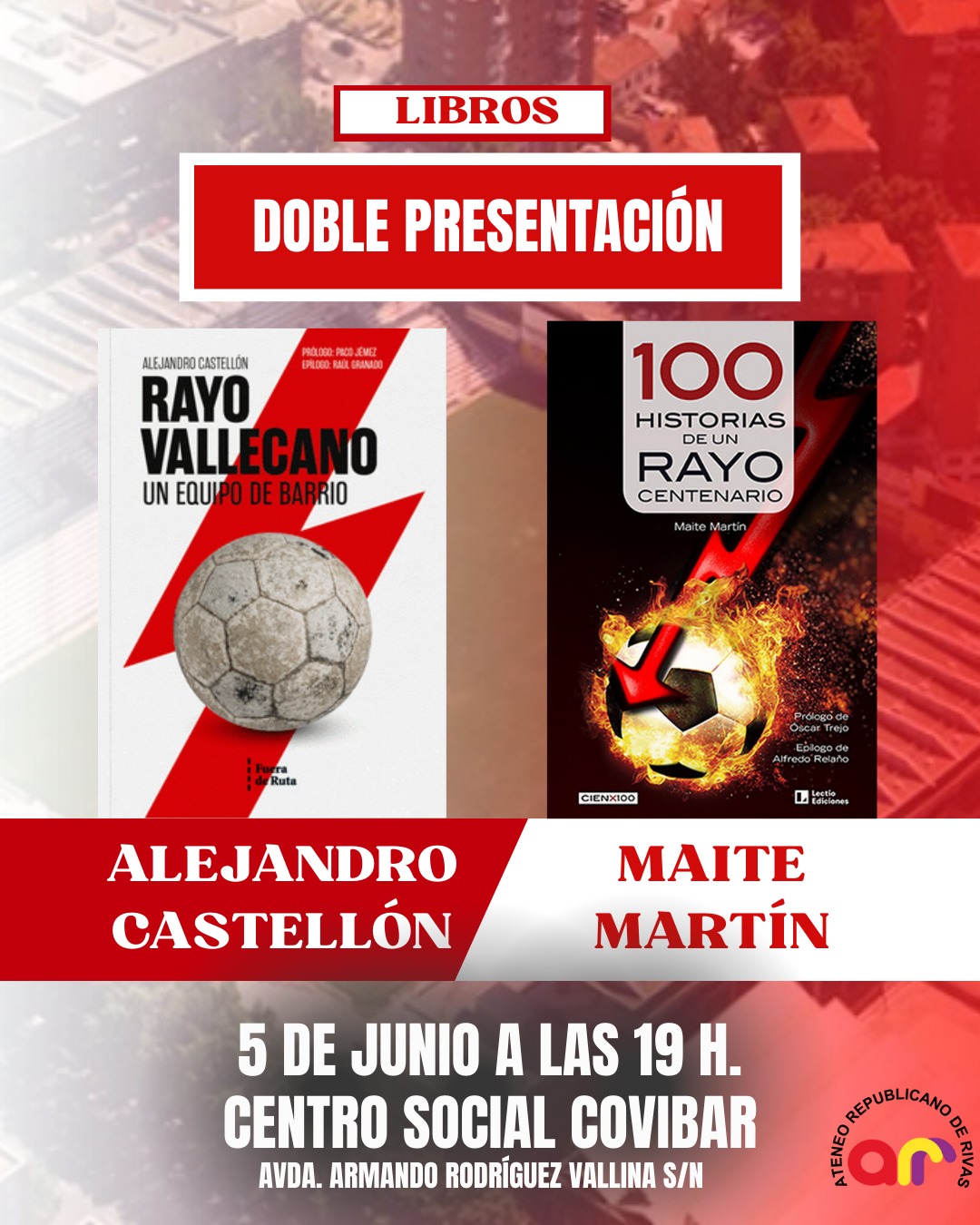 PRESENTACION LIBROS SOBRE EL RAYO VALLECANO