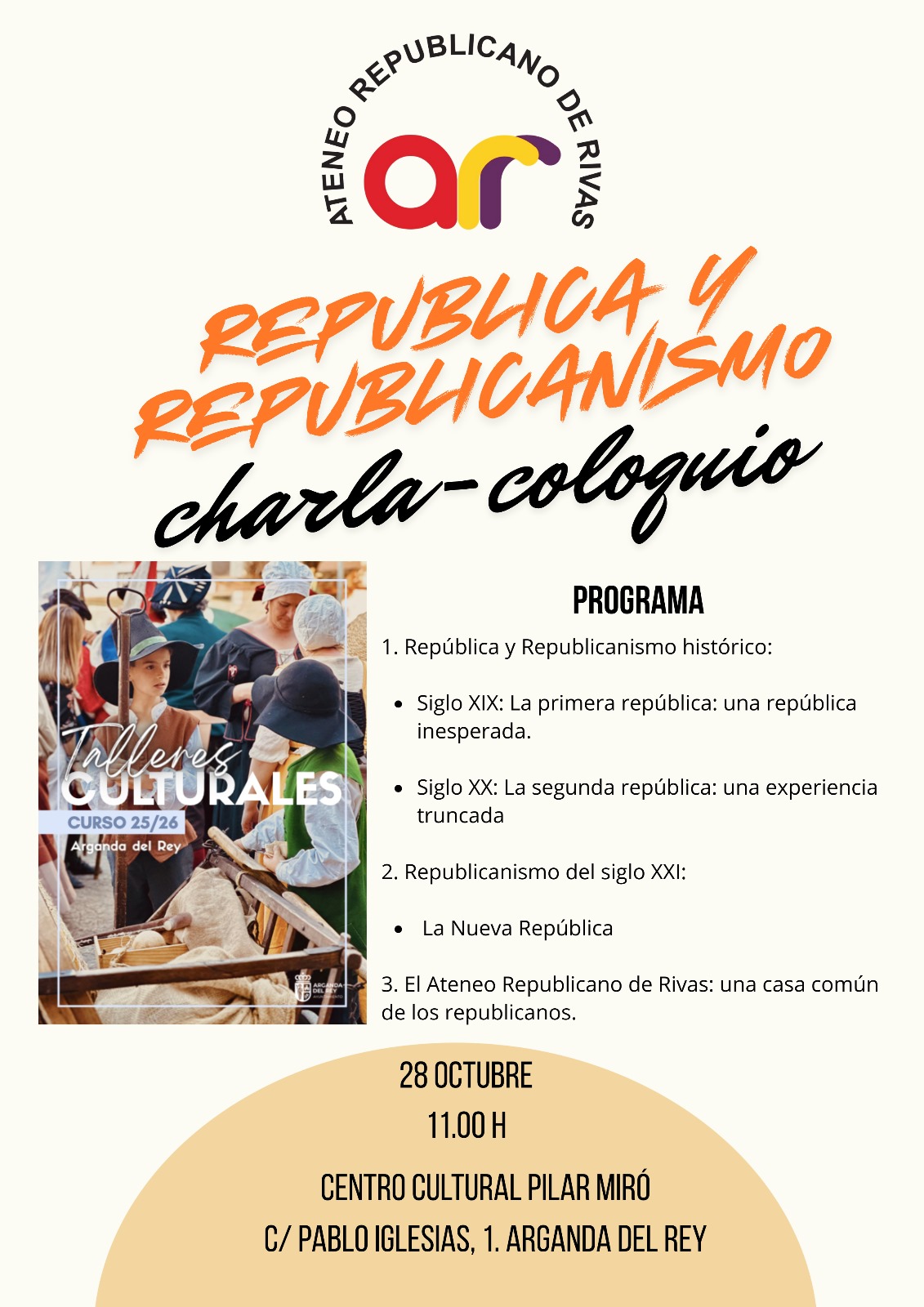 Charla sobre República y Republicanismo en Arganda